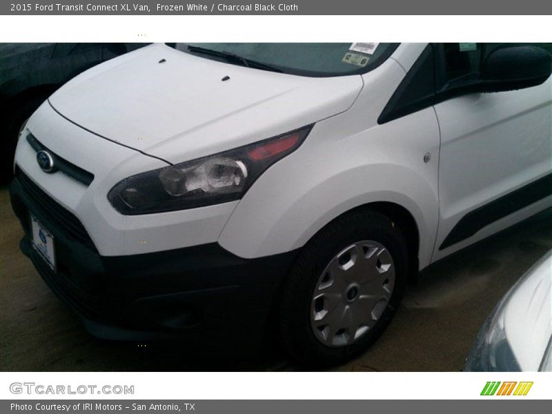 Frozen White / Charcoal Black Cloth 2015 Ford Transit Connect XL Van