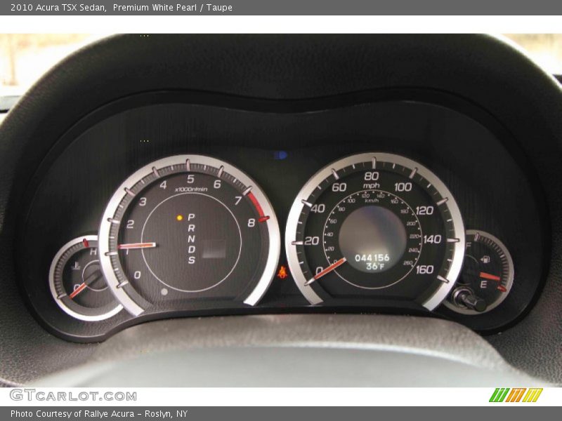 Premium White Pearl / Taupe 2010 Acura TSX Sedan