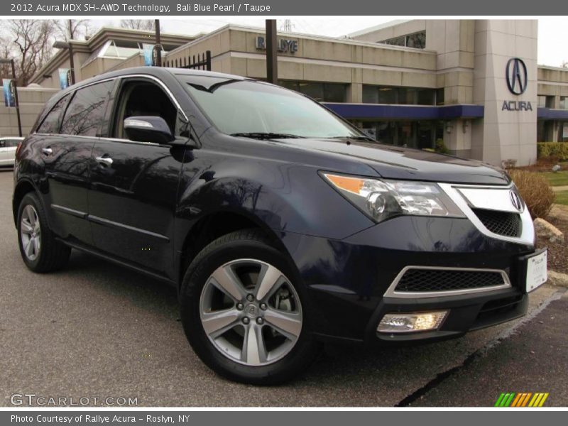 Bali Blue Pearl / Taupe 2012 Acura MDX SH-AWD Technology