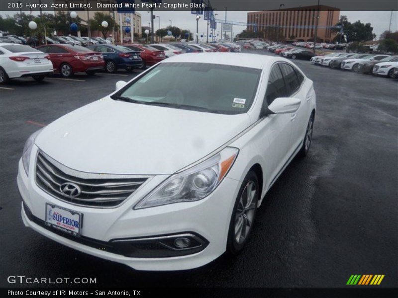 Diamond White Pearl / Graphite Black 2015 Hyundai Azera Limited