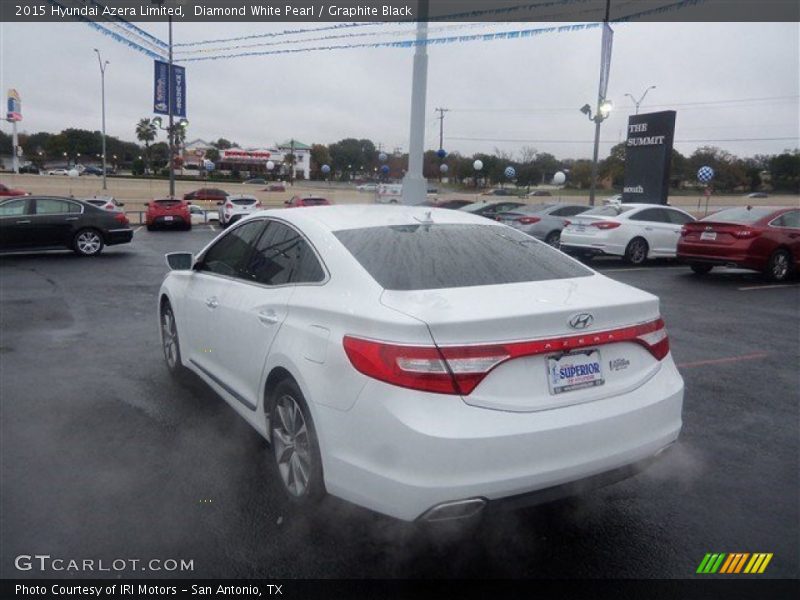 Diamond White Pearl / Graphite Black 2015 Hyundai Azera Limited