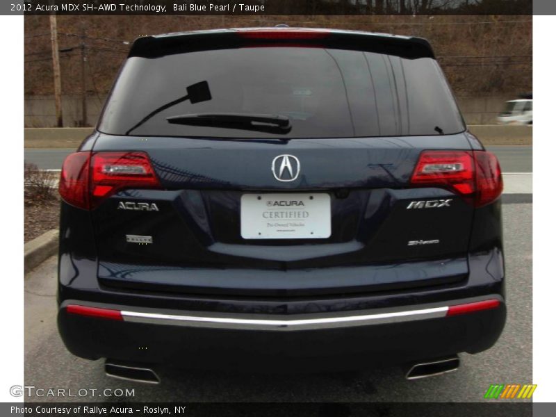 Bali Blue Pearl / Taupe 2012 Acura MDX SH-AWD Technology