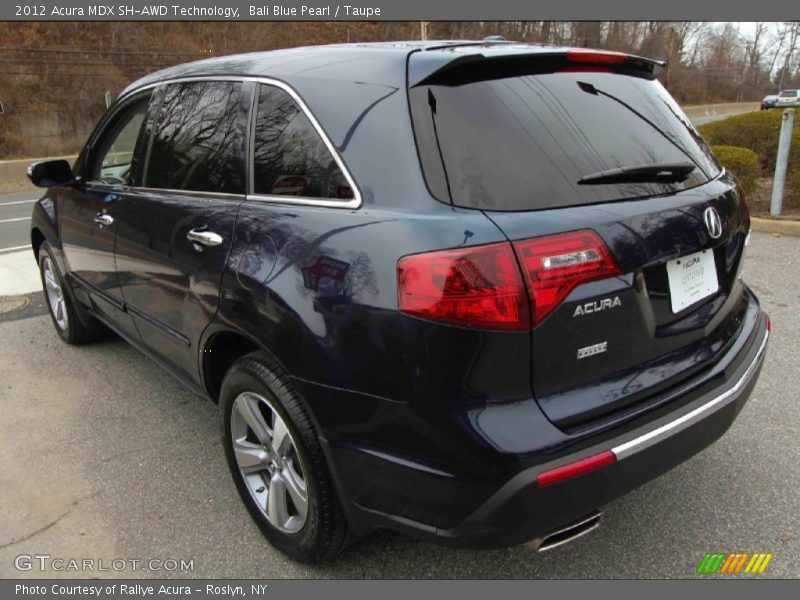 Bali Blue Pearl / Taupe 2012 Acura MDX SH-AWD Technology