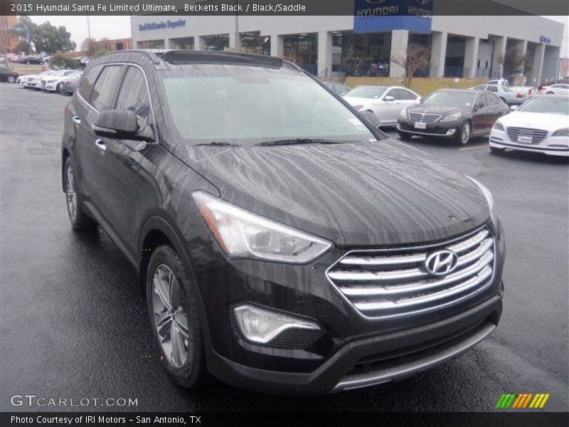 Becketts Black / Black/Saddle 2015 Hyundai Santa Fe Limited Ultimate