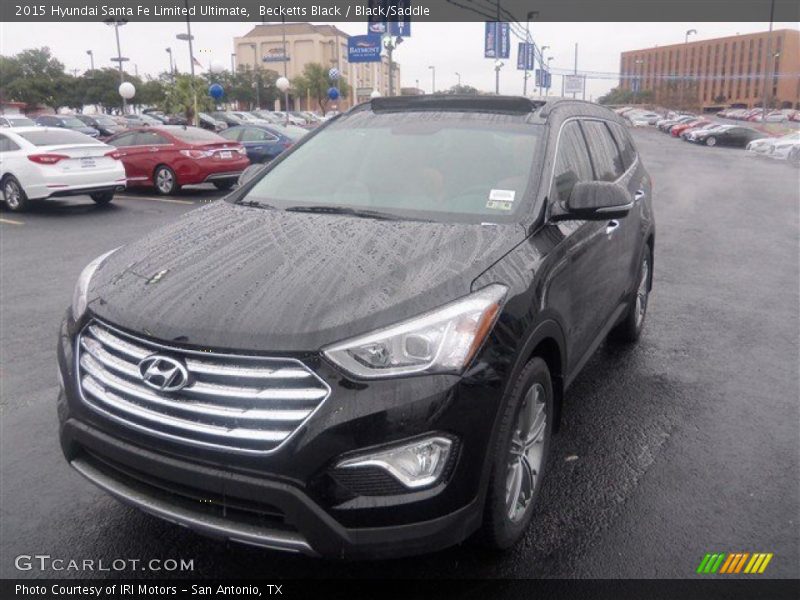 Becketts Black / Black/Saddle 2015 Hyundai Santa Fe Limited Ultimate