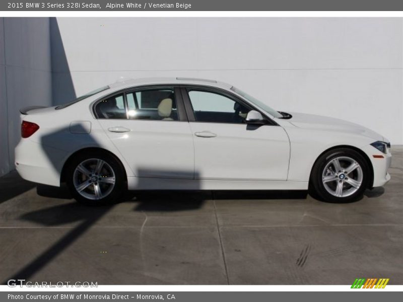 Alpine White / Venetian Beige 2015 BMW 3 Series 328i Sedan