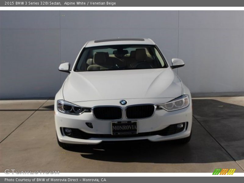 Alpine White / Venetian Beige 2015 BMW 3 Series 328i Sedan