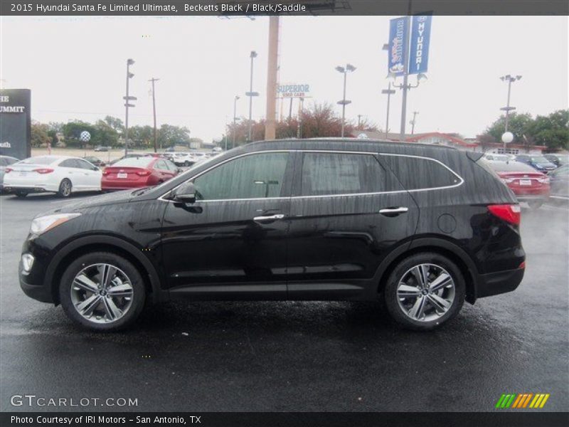 Becketts Black / Black/Saddle 2015 Hyundai Santa Fe Limited Ultimate