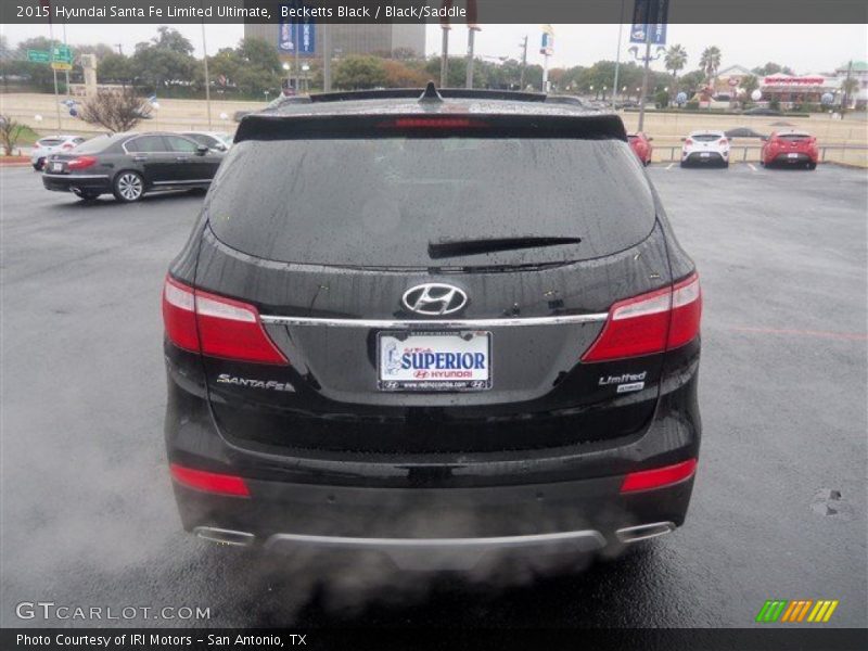 Becketts Black / Black/Saddle 2015 Hyundai Santa Fe Limited Ultimate