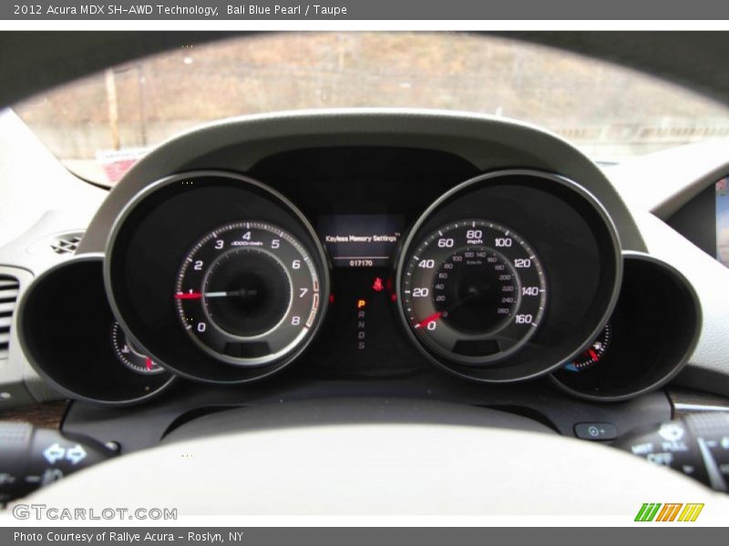 Bali Blue Pearl / Taupe 2012 Acura MDX SH-AWD Technology