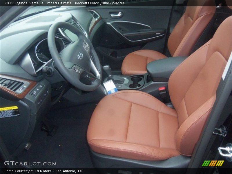 Front Seat of 2015 Santa Fe Limited Ultimate