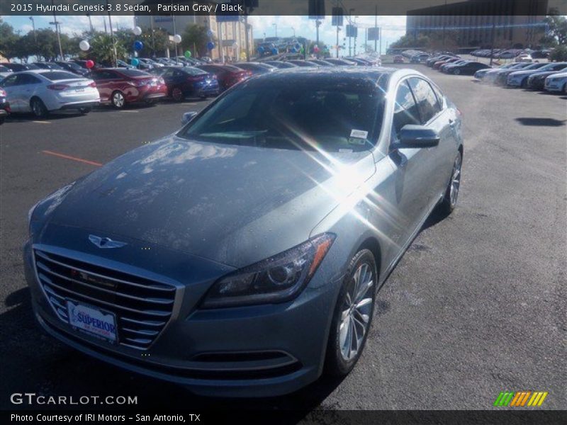 Parisian Gray / Black 2015 Hyundai Genesis 3.8 Sedan