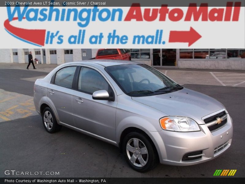 Cosmic Silver / Charcoal 2009 Chevrolet Aveo LT Sedan