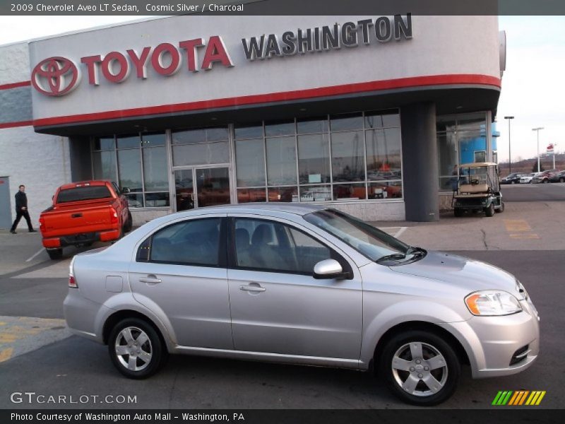 Cosmic Silver / Charcoal 2009 Chevrolet Aveo LT Sedan