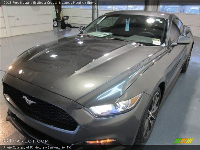 Magnetic Metallic / Ebony 2015 Ford Mustang EcoBoost Coupe