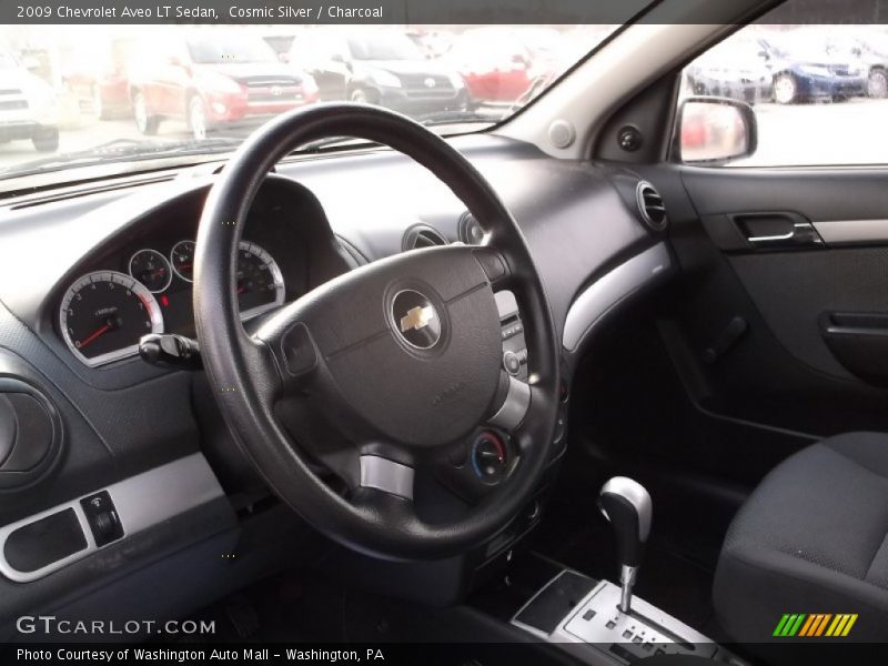 Cosmic Silver / Charcoal 2009 Chevrolet Aveo LT Sedan