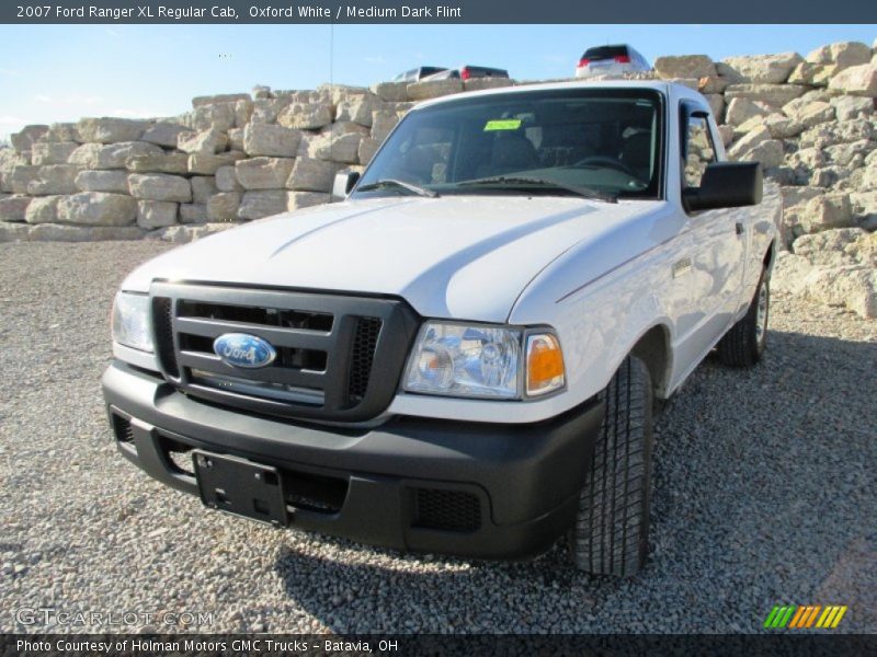 Oxford White / Medium Dark Flint 2007 Ford Ranger XL Regular Cab