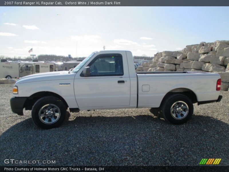 Oxford White / Medium Dark Flint 2007 Ford Ranger XL Regular Cab