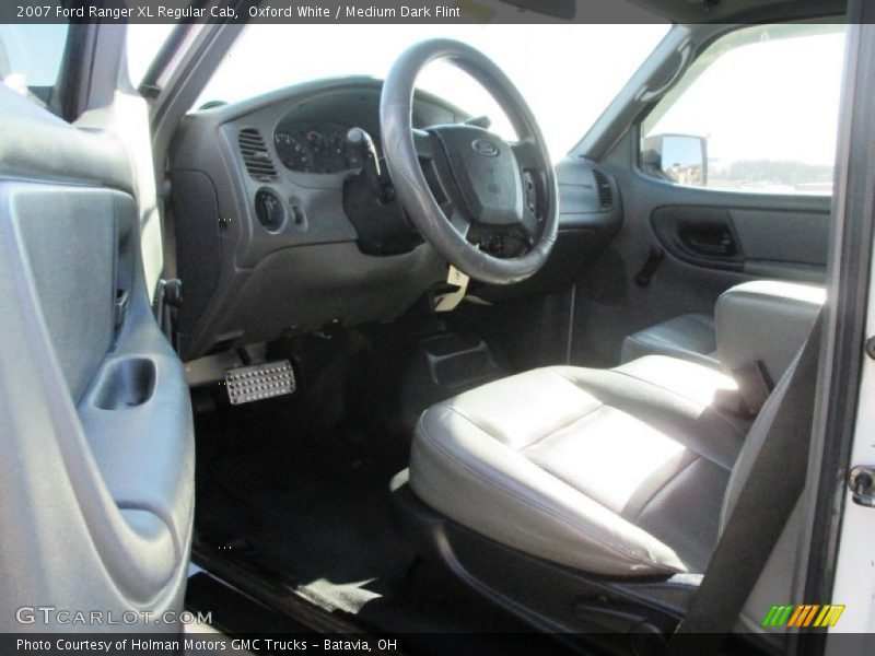 Oxford White / Medium Dark Flint 2007 Ford Ranger XL Regular Cab