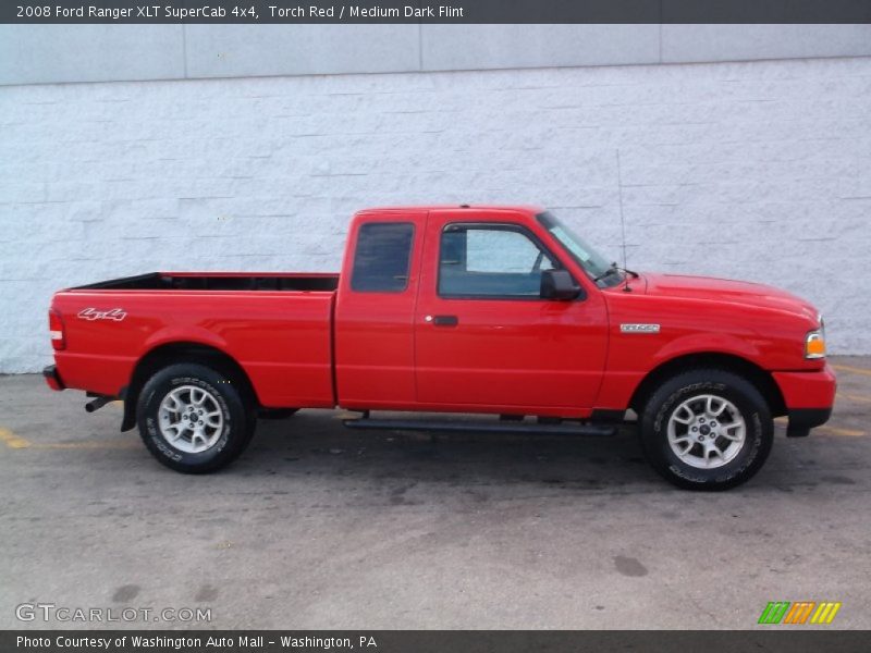 Torch Red / Medium Dark Flint 2008 Ford Ranger XLT SuperCab 4x4
