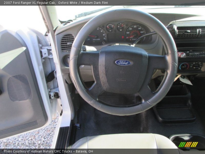 Oxford White / Medium Dark Flint 2007 Ford Ranger XL Regular Cab