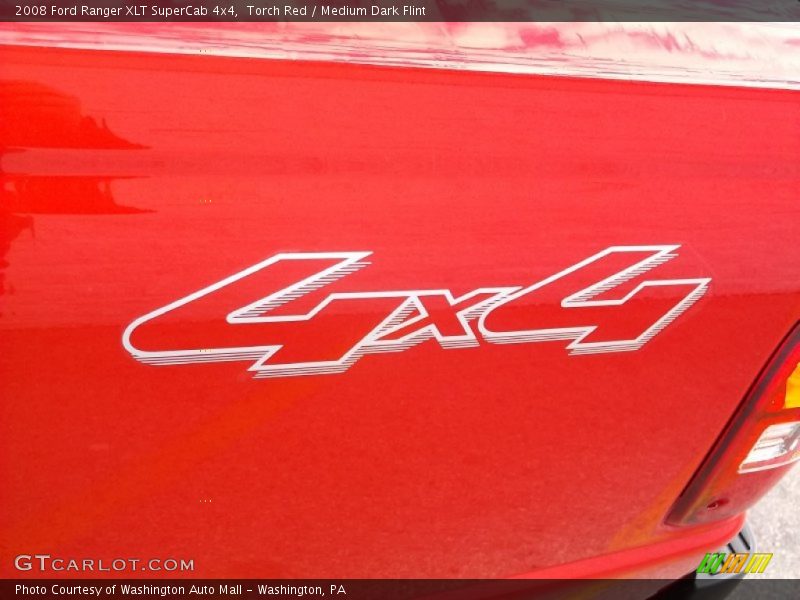 Torch Red / Medium Dark Flint 2008 Ford Ranger XLT SuperCab 4x4