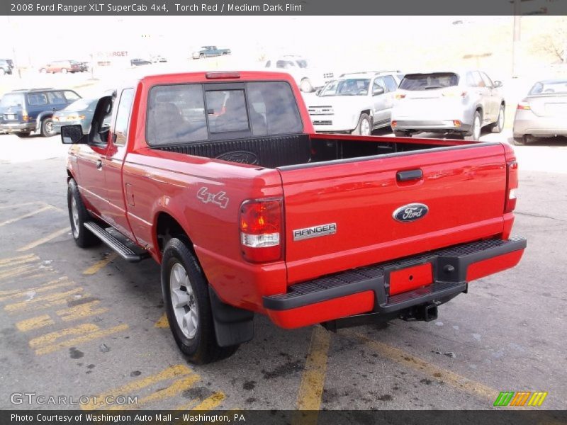 Torch Red / Medium Dark Flint 2008 Ford Ranger XLT SuperCab 4x4