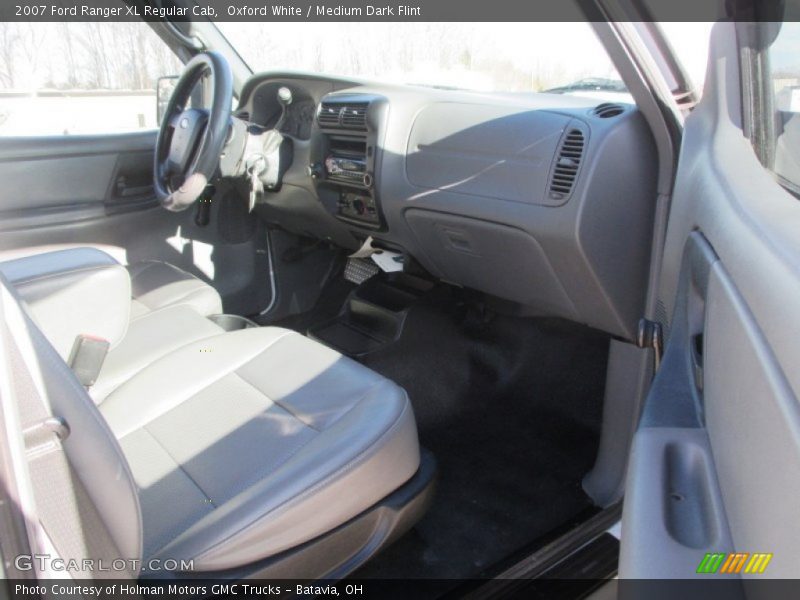 Oxford White / Medium Dark Flint 2007 Ford Ranger XL Regular Cab