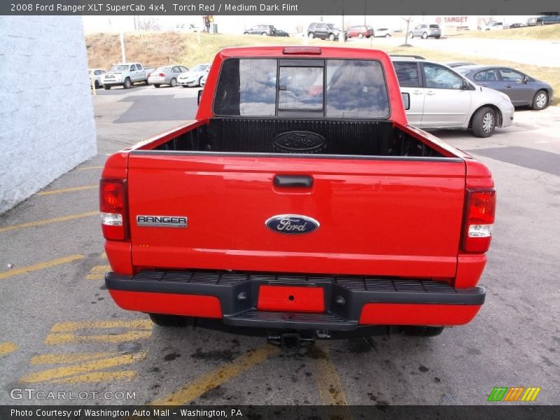 Torch Red / Medium Dark Flint 2008 Ford Ranger XLT SuperCab 4x4