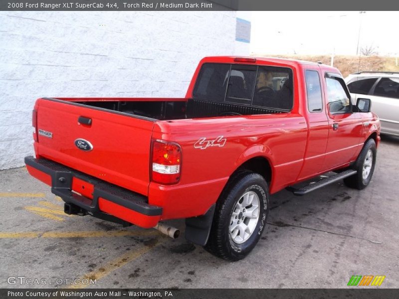 Torch Red / Medium Dark Flint 2008 Ford Ranger XLT SuperCab 4x4