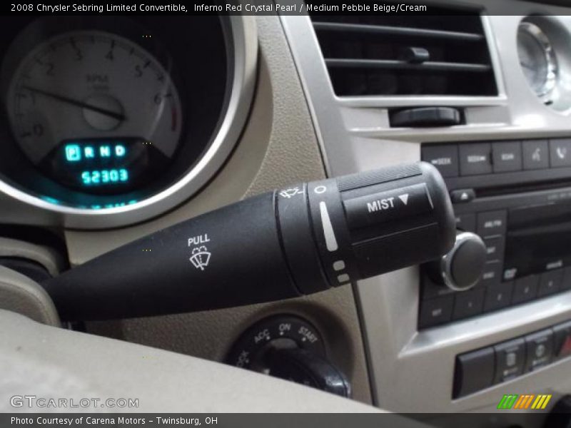 Inferno Red Crystal Pearl / Medium Pebble Beige/Cream 2008 Chrysler Sebring Limited Convertible