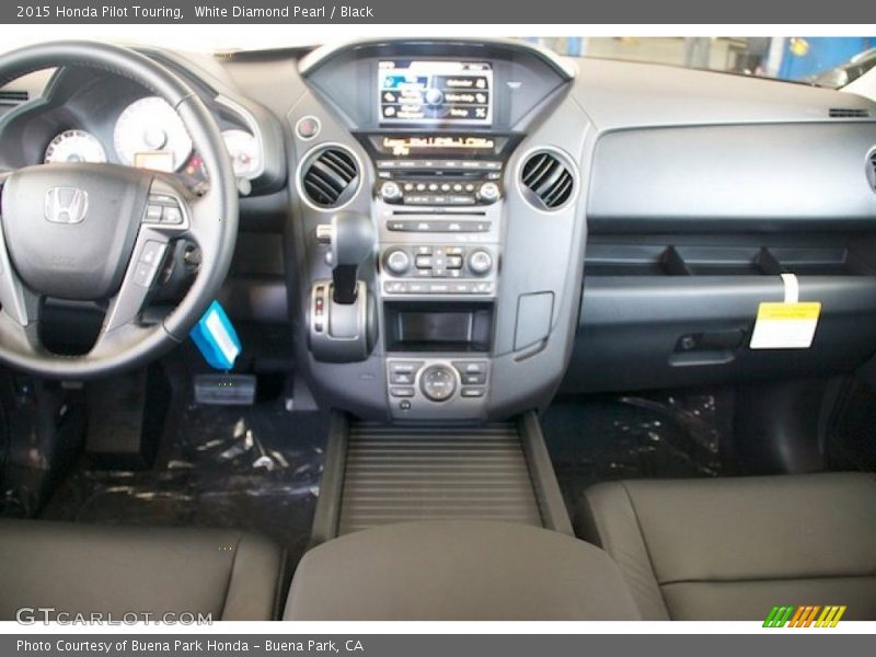 White Diamond Pearl / Black 2015 Honda Pilot Touring