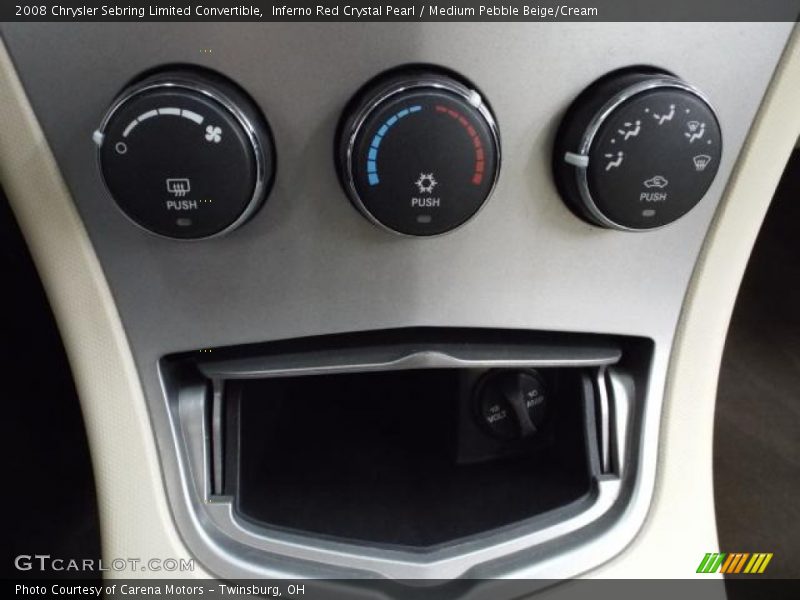 Inferno Red Crystal Pearl / Medium Pebble Beige/Cream 2008 Chrysler Sebring Limited Convertible