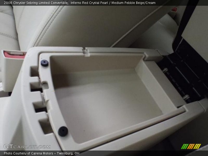 Inferno Red Crystal Pearl / Medium Pebble Beige/Cream 2008 Chrysler Sebring Limited Convertible