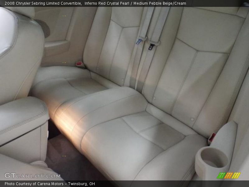 Inferno Red Crystal Pearl / Medium Pebble Beige/Cream 2008 Chrysler Sebring Limited Convertible