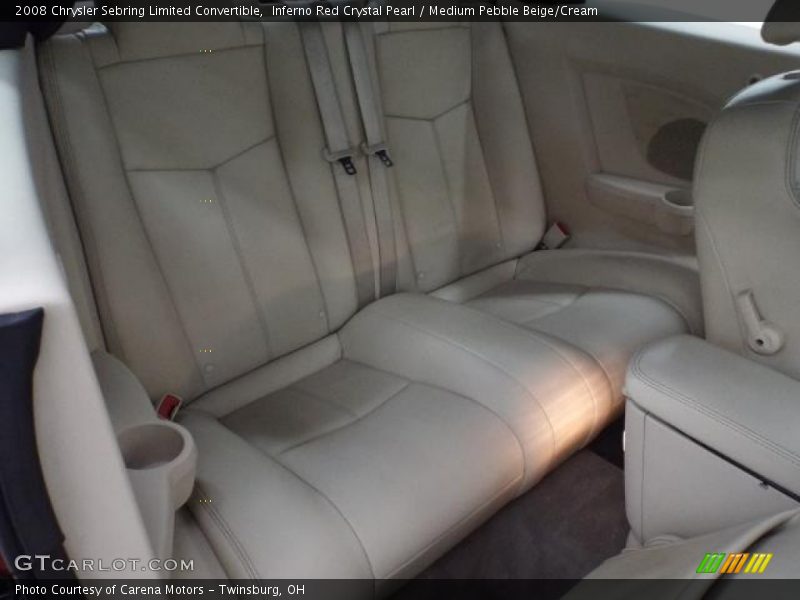 Inferno Red Crystal Pearl / Medium Pebble Beige/Cream 2008 Chrysler Sebring Limited Convertible