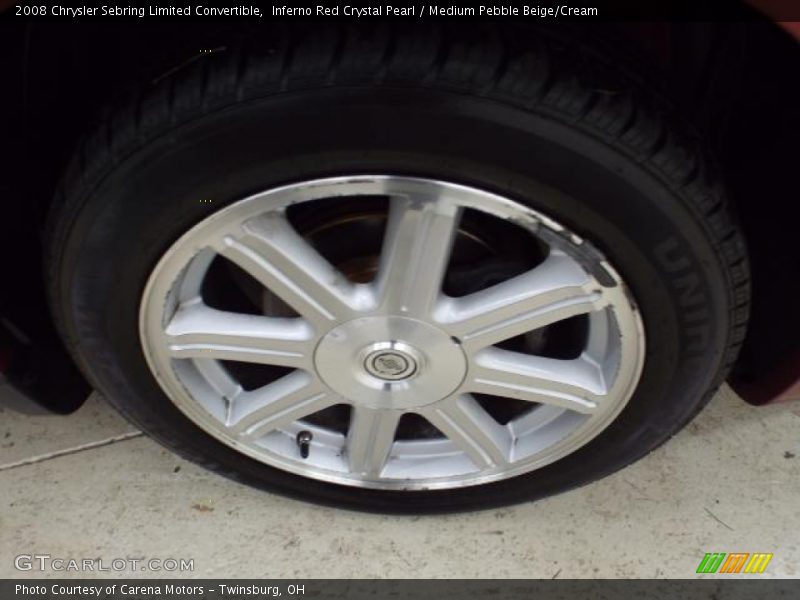 Inferno Red Crystal Pearl / Medium Pebble Beige/Cream 2008 Chrysler Sebring Limited Convertible