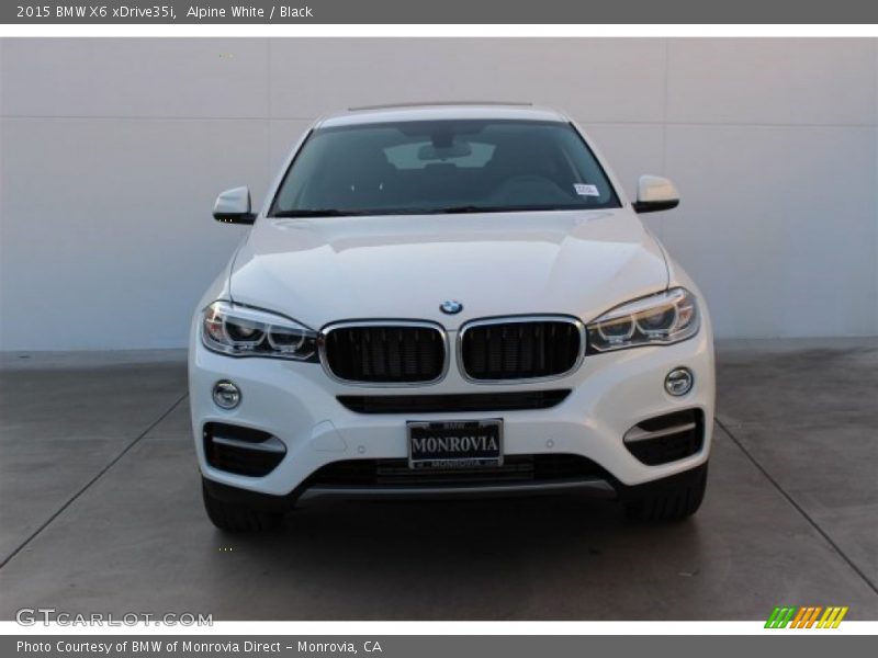 Alpine White / Black 2015 BMW X6 xDrive35i