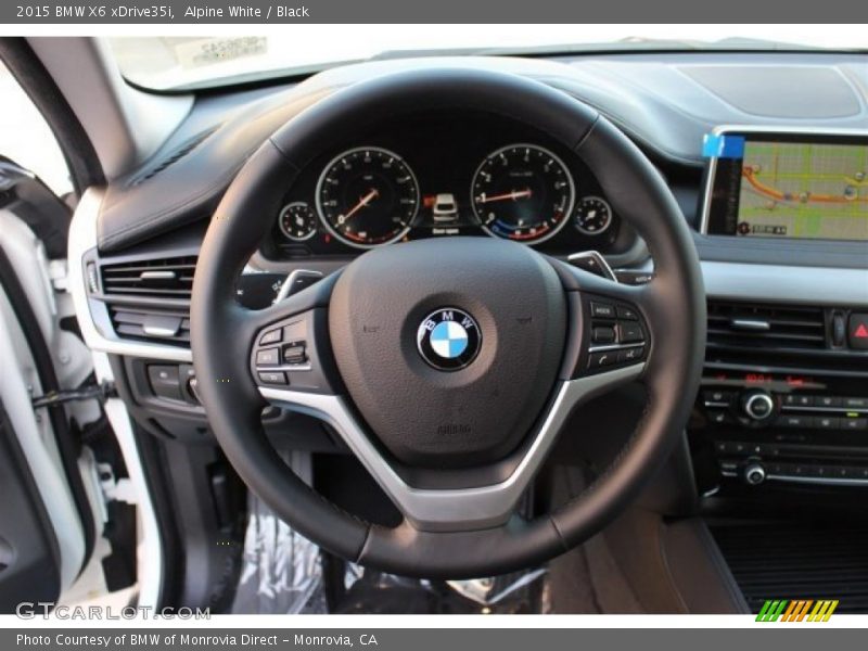 Alpine White / Black 2015 BMW X6 xDrive35i
