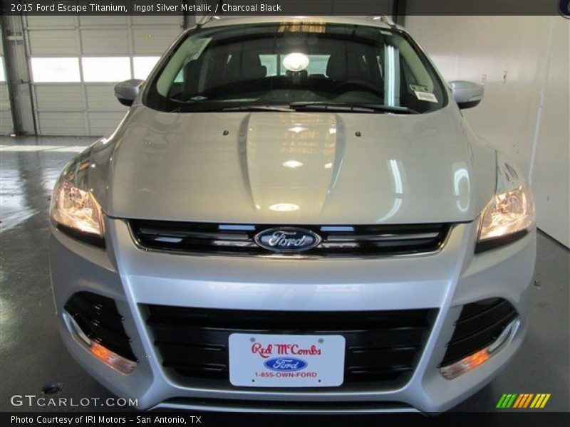Ingot Silver Metallic / Charcoal Black 2015 Ford Escape Titanium