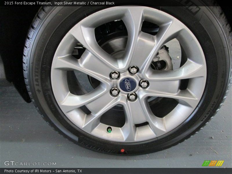 Ingot Silver Metallic / Charcoal Black 2015 Ford Escape Titanium