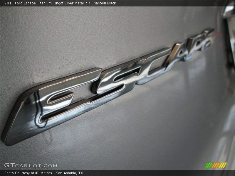 Ingot Silver Metallic / Charcoal Black 2015 Ford Escape Titanium