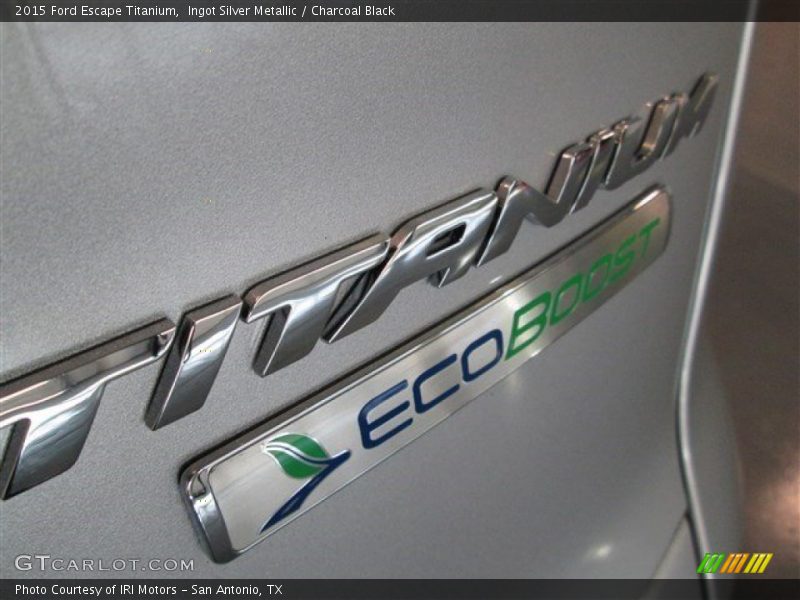 Ingot Silver Metallic / Charcoal Black 2015 Ford Escape Titanium