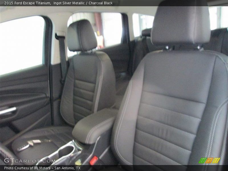 Ingot Silver Metallic / Charcoal Black 2015 Ford Escape Titanium