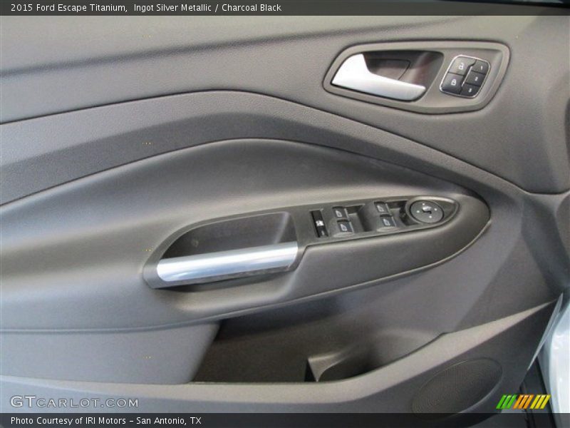 Ingot Silver Metallic / Charcoal Black 2015 Ford Escape Titanium