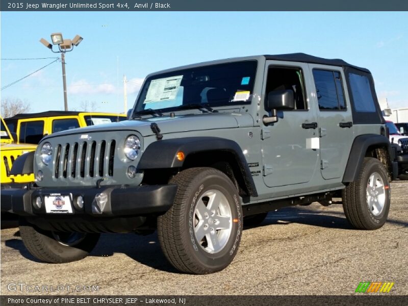 Anvil / Black 2015 Jeep Wrangler Unlimited Sport 4x4