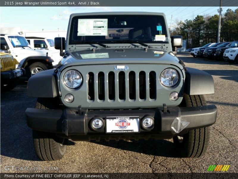 Anvil / Black 2015 Jeep Wrangler Unlimited Sport 4x4