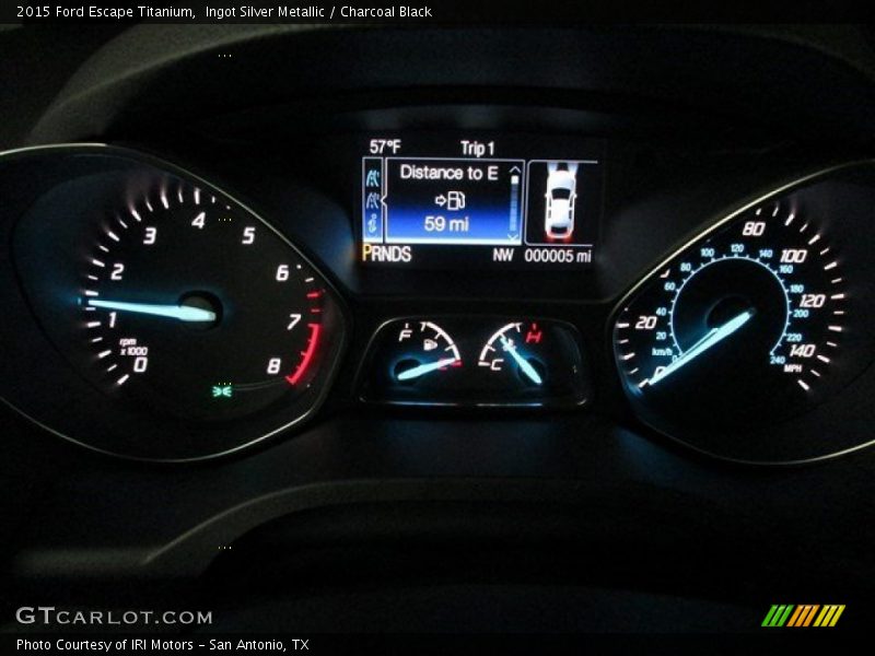Ingot Silver Metallic / Charcoal Black 2015 Ford Escape Titanium
