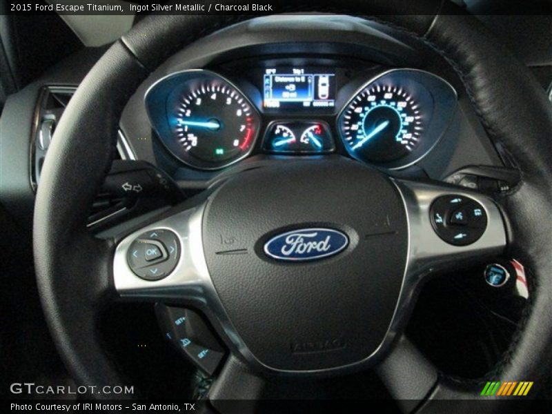 Ingot Silver Metallic / Charcoal Black 2015 Ford Escape Titanium