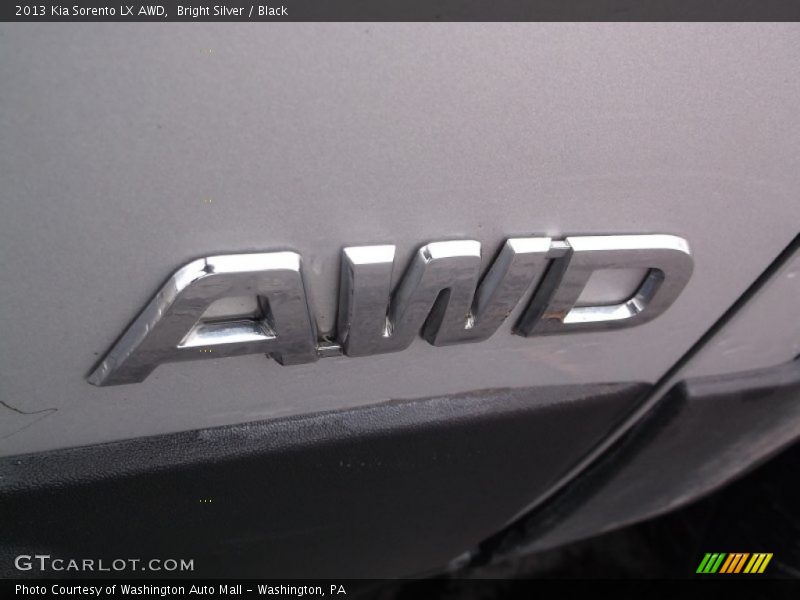 Bright Silver / Black 2013 Kia Sorento LX AWD